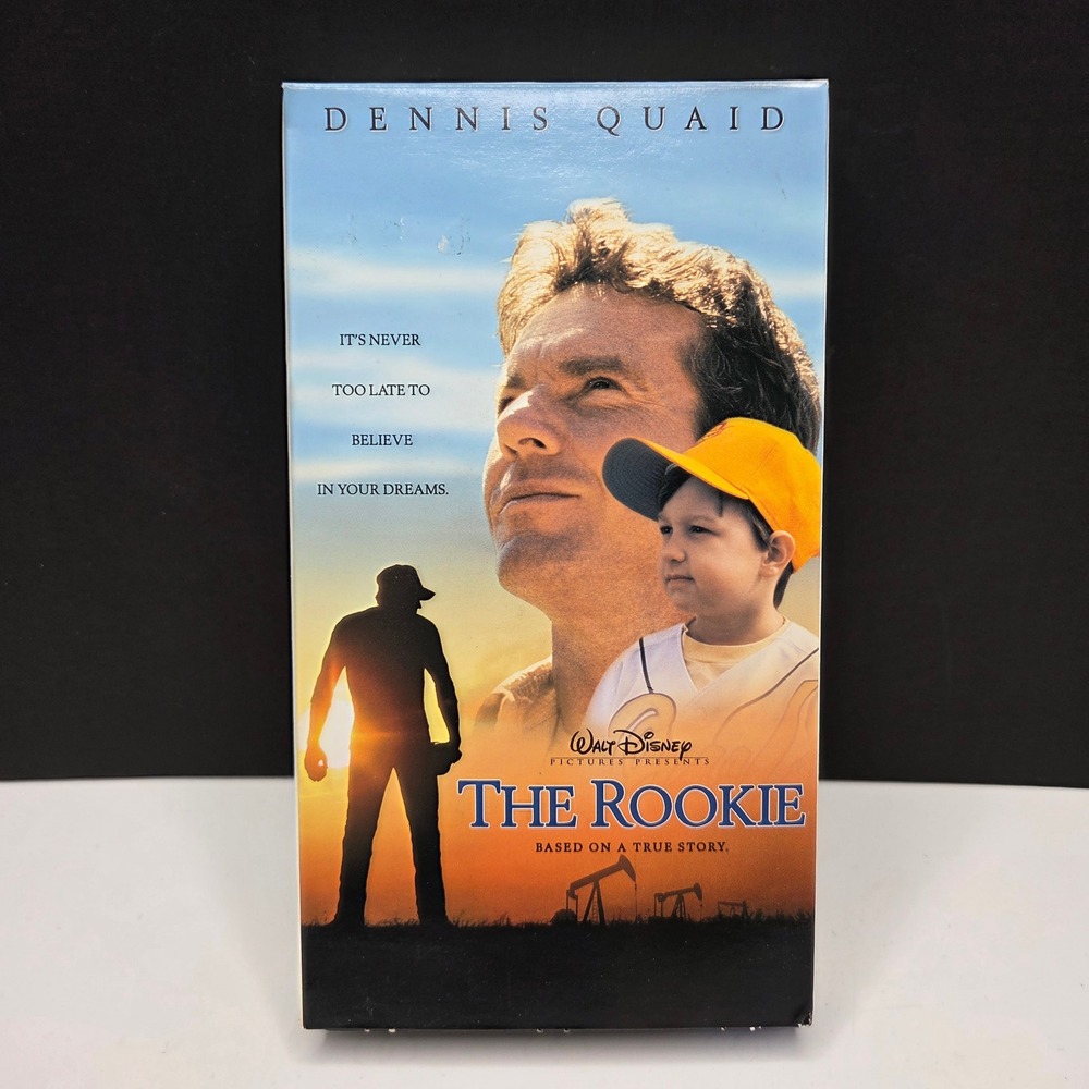 Disney The Rookie VHS Movie Dennis Quaid Baseball True Story Vintage 2002 Tape